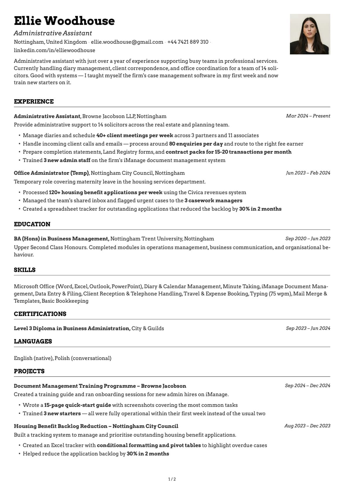 Administrative Assistant