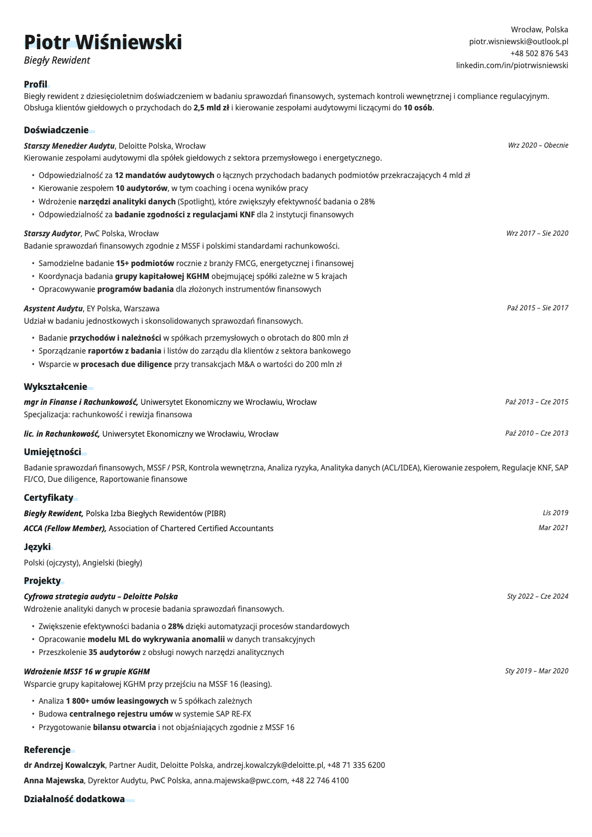 Copper template preview